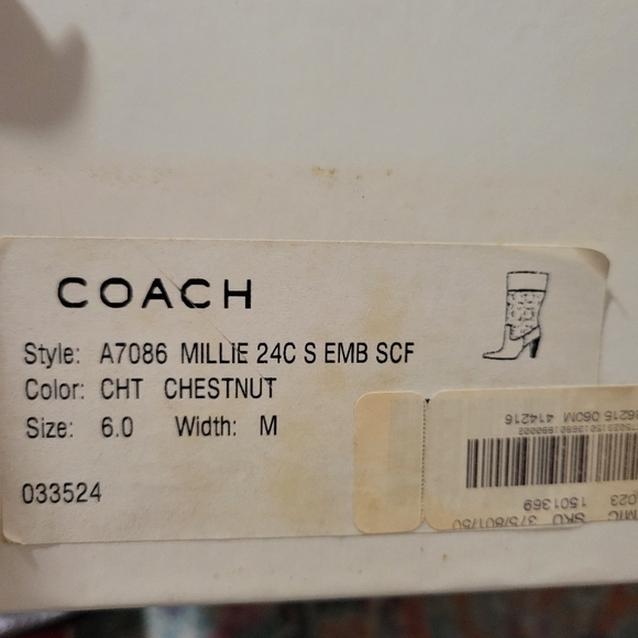 Coach Millie boots, 6 - Picture 9 of 12